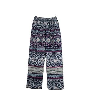 Modern Moda Women's Size Large Multicolor Harem Geometric‎ Pants